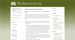 Desktop Screenshot of dulwichsociety.com