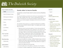 Tablet Screenshot of dulwichsociety.com
